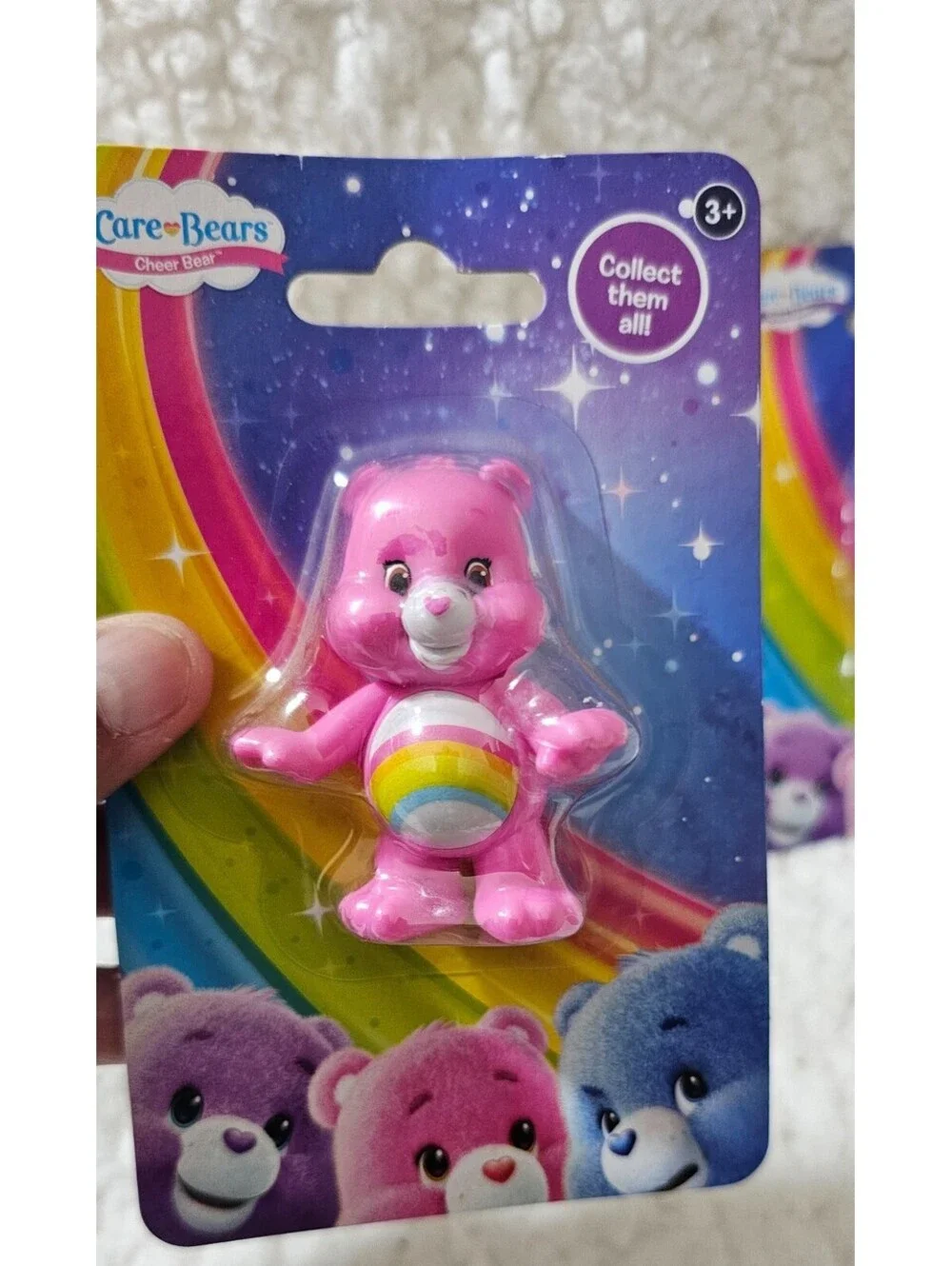 (Set of 4) New Care Bears Mini Figures Plastic Cheer Share Grumpy Love A Lot Toy